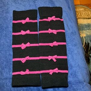 Pink/Black Leg Warmers